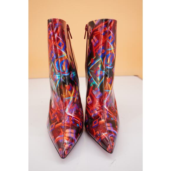Christian Louboutin So Kate Disco Patent Ankle Boots Size 38 NIB $995 red - Picture 4 of 12